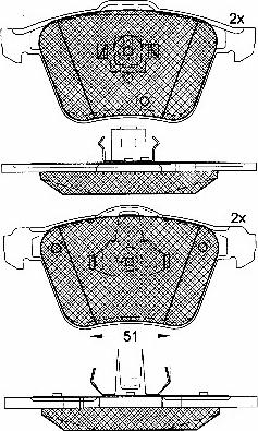 BSF 10817 - Kit de plaquettes de frein, frein à disque cwaw.fr