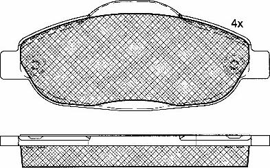 BSF 10889 - Kit de plaquettes de frein, frein à disque cwaw.fr