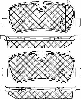 BSF 10884 - Kit de plaquettes de frein, frein à disque cwaw.fr