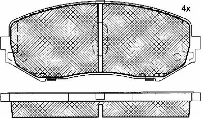 BSF 10886 - Kit de plaquettes de frein, frein à disque cwaw.fr