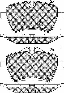 BSF 10888 - Kit de plaquettes de frein, frein à disque cwaw.fr