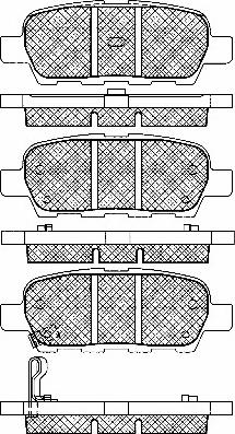 BSF 10883 - Kit de plaquettes de frein, frein à disque cwaw.fr