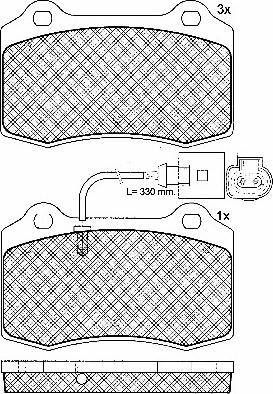 BSF 10839 - Kit de plaquettes de frein, frein à disque cwaw.fr