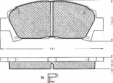 BSF 10830 - Kit de plaquettes de frein, frein à disque cwaw.fr