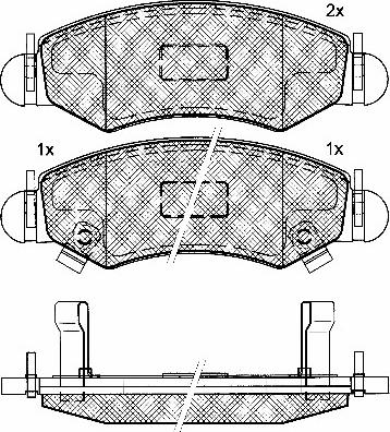 BSF 10837 - Kit de plaquettes de frein, frein à disque cwaw.fr