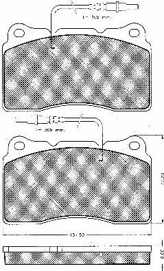 BSF 10829 - Kit de plaquettes de frein, frein à disque cwaw.fr