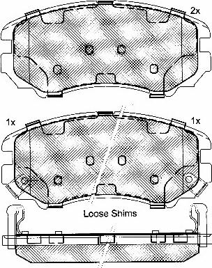 BSF 10824 - Kit de plaquettes de frein, frein à disque cwaw.fr