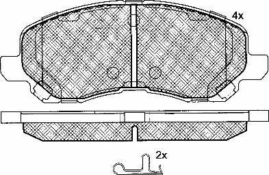 BSF 10826 - Kit de plaquettes de frein, frein à disque cwaw.fr