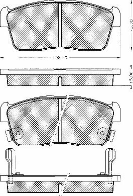 BSF 10823 - Kit de plaquettes de frein, frein à disque cwaw.fr