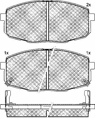 BSF 10822 - Kit de plaquettes de frein, frein à disque cwaw.fr