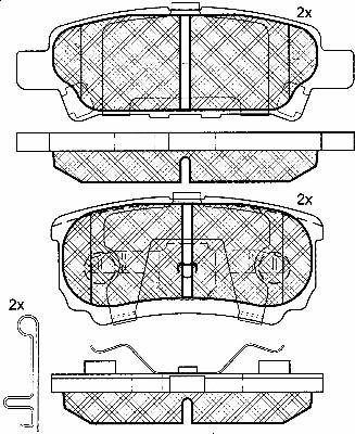 BSF 10827 - Kit de plaquettes de frein, frein à disque cwaw.fr