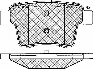 Equal Quality PF1253 - Kit de plaquettes de frein, frein à disque cwaw.fr