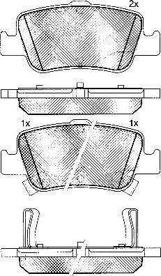 BSF 10871 - Kit de plaquettes de frein, frein à disque cwaw.fr