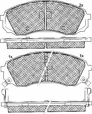 BSF 10873 - Kit de plaquettes de frein, frein à disque cwaw.fr