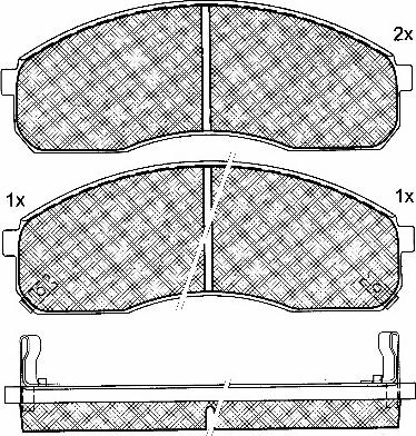 BSF 10872 - Kit de plaquettes de frein, frein à disque cwaw.fr