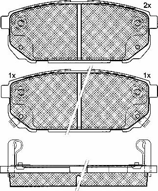 BSF 10877 - Kit de plaquettes de frein, frein à disque cwaw.fr