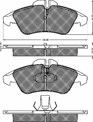 BSF 10396 - Kit de plaquettes de frein, frein à disque cwaw.fr