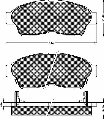 BSF 10349 - Kit de plaquettes de frein, frein à disque cwaw.fr