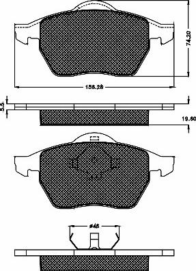 BSF 10340 - Kit de plaquettes de frein, frein à disque cwaw.fr