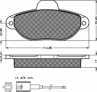 BSF 10358 - Kit de plaquettes de frein, frein à disque cwaw.fr