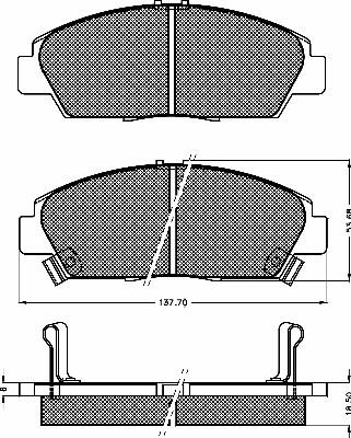 BSF 10352 - Kit de plaquettes de frein, frein à disque cwaw.fr