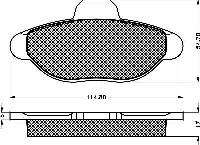 Trevi Automotive PF1573 - Kit de plaquettes de frein, frein à disque cwaw.fr