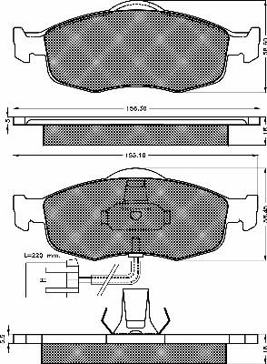 BSF 10365 - Kit de plaquettes de frein, frein à disque cwaw.fr