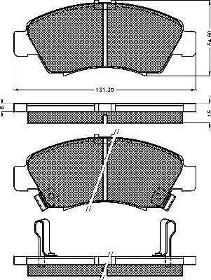 BSF 10361 - Kit de plaquettes de frein, frein à disque cwaw.fr