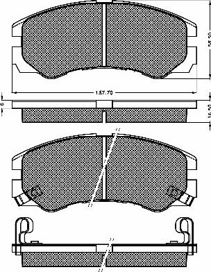 BSF 10362 - Kit de plaquettes de frein, frein à disque cwaw.fr