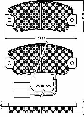 Dipasport 10318 - Kit de plaquettes de frein, frein à disque cwaw.fr