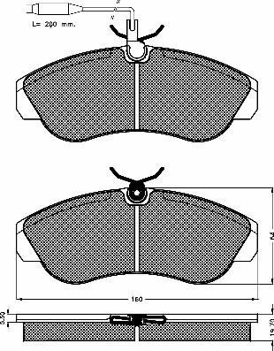 BSF 10389 - Kit de plaquettes de frein, frein à disque cwaw.fr