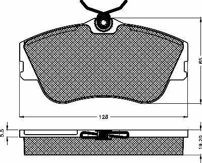 BSF 10384 - Kit de plaquettes de frein, frein à disque cwaw.fr