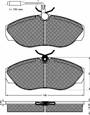 BSF 10388 - Kit de plaquettes de frein, frein à disque cwaw.fr