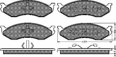 BSF 10382 - Kit de plaquettes de frein, frein à disque cwaw.fr