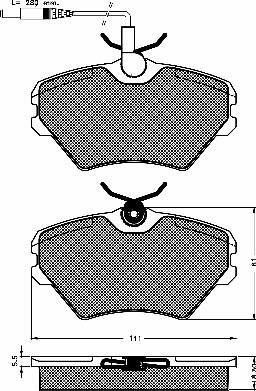 BSF 10387 - Kit de plaquettes de frein, frein à disque cwaw.fr