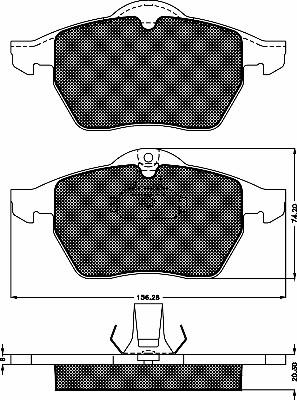 BSF 10339 - Kit de plaquettes de frein, frein à disque cwaw.fr