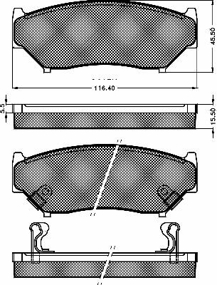 BSF 10335 - Kit de plaquettes de frein, frein à disque cwaw.fr