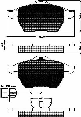 BSF 10338 - Kit de plaquettes de frein, frein à disque cwaw.fr