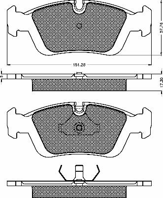 BSF 10332 - Kit de plaquettes de frein, frein à disque cwaw.fr