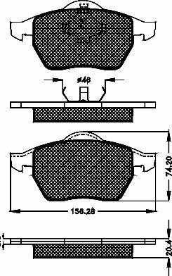 BSF 10337 - Kit de plaquettes de frein, frein à disque cwaw.fr