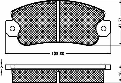 BSF 10326 - Kit de plaquettes de frein, frein à disque cwaw.fr