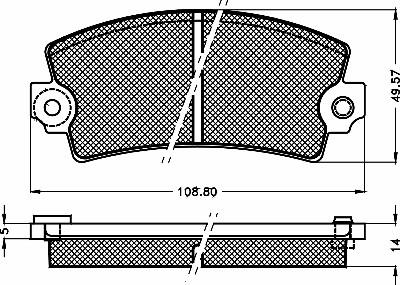 BSF 10323 - Kit de plaquettes de frein, frein à disque cwaw.fr