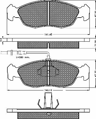 BSF 10379 - Kit de plaquettes de frein, frein à disque cwaw.fr