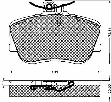 BSF 10375 - Kit de plaquettes de frein, frein à disque cwaw.fr