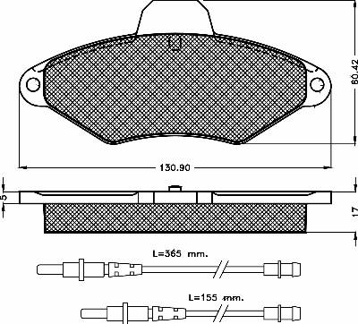 BSF 10370 - Kit de plaquettes de frein, frein à disque cwaw.fr