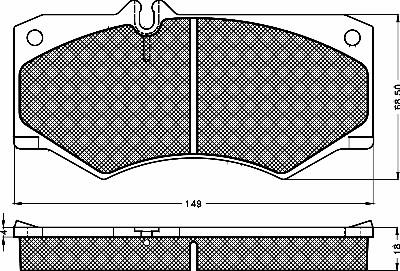 BSF 10298 - Kit de plaquettes de frein, frein à disque cwaw.fr