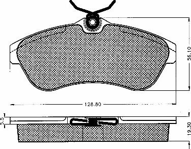 BSF 10240 - Kit de plaquettes de frein, frein à disque cwaw.fr