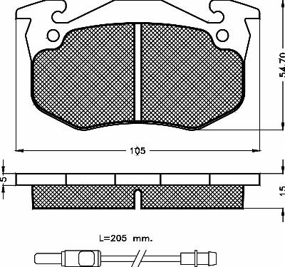 BSF 10241 - Kit de plaquettes de frein, frein à disque cwaw.fr