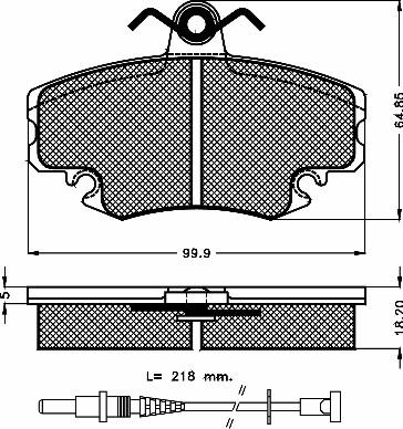 BSF 10248 - Kit de plaquettes de frein, frein à disque cwaw.fr