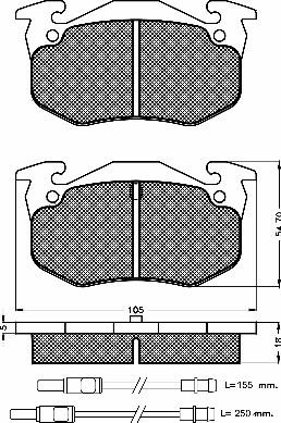 BSF 10242 - Kit de plaquettes de frein, frein à disque cwaw.fr